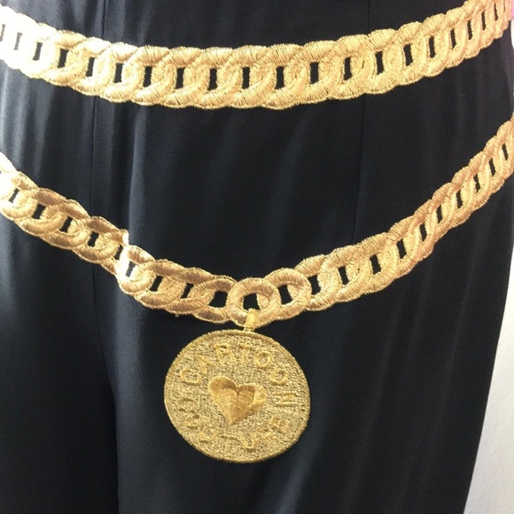 Moschino Couture Cartoon Black Wide Leg Pants - Picture 3 of 8